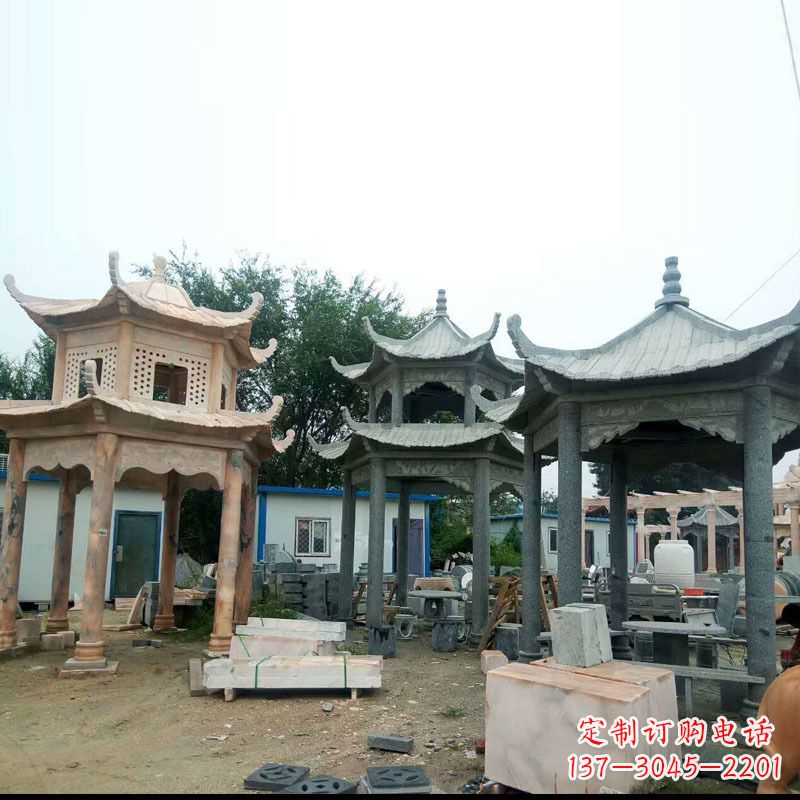 湖南大理石凉亭雕塑