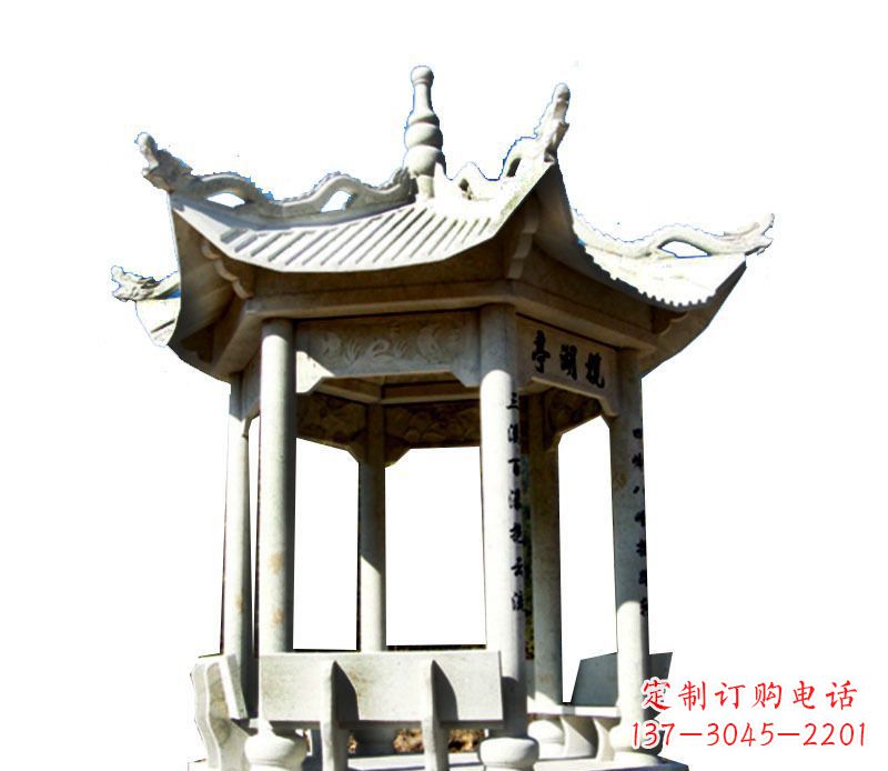 湖南大理石凉亭石雕