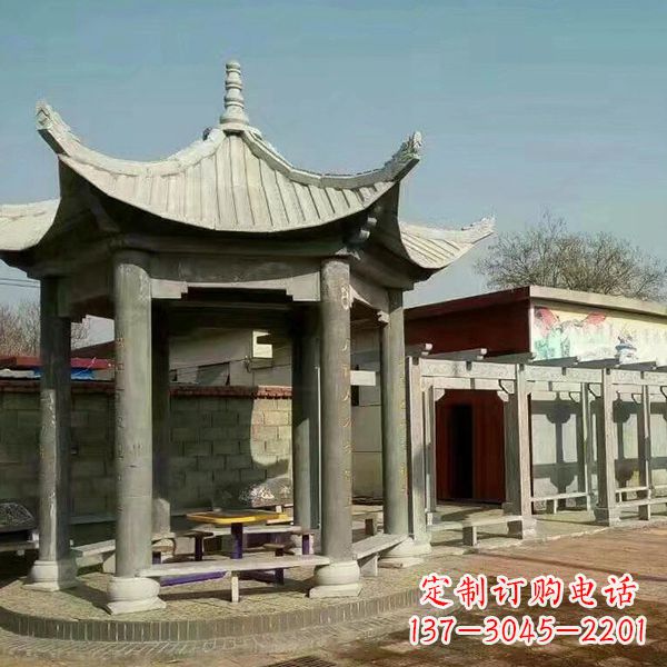 湖南大理石凉亭庭院亭子