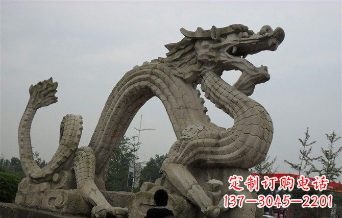 湖南大理石龙雕塑 (2)