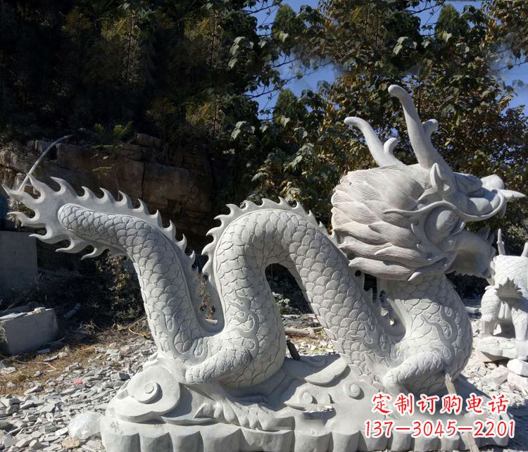 湖南大理石龙雕塑