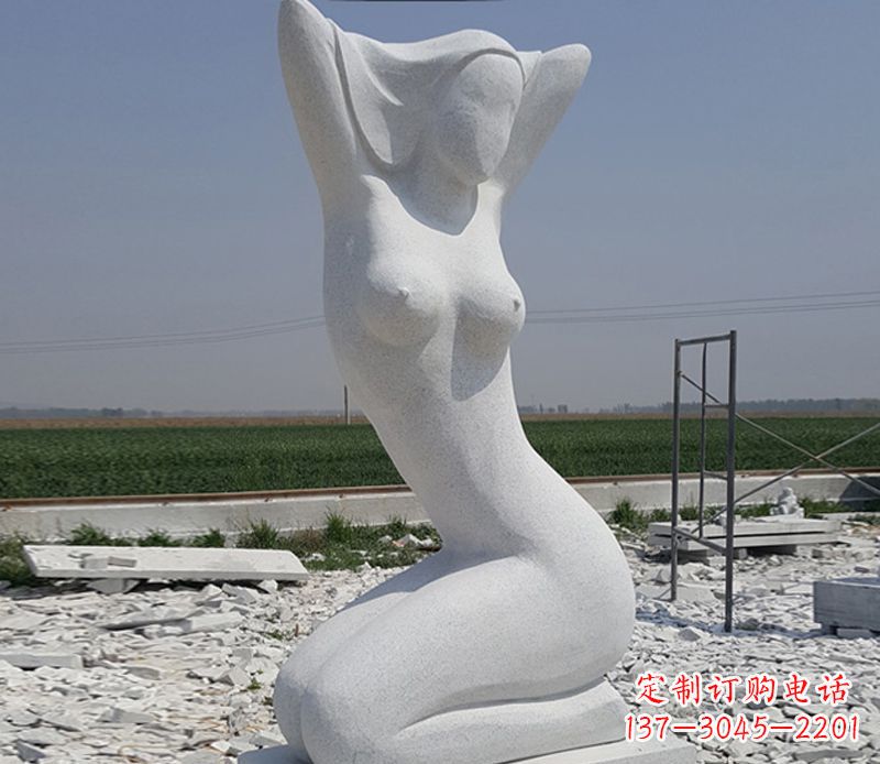 湖南大理石落照美女石雕