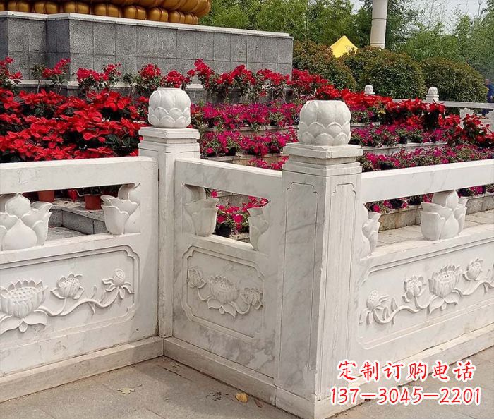 湖南精美大理石旅游景区石雕栏板
