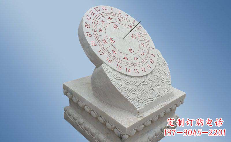 湖南精致古典大理石日晷雕塑