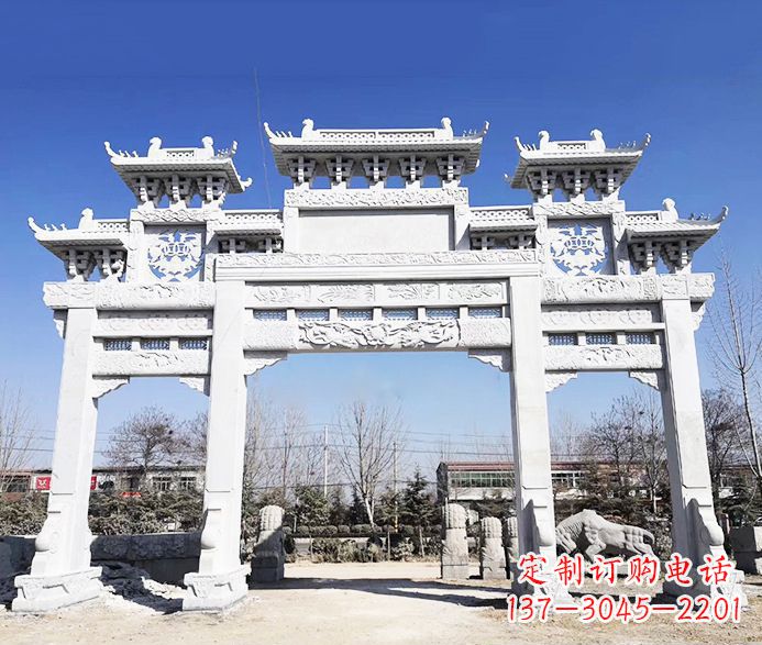 湖南大理石牌坊石雕定制