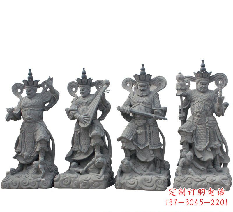 湖南四大天王大理石雕塑