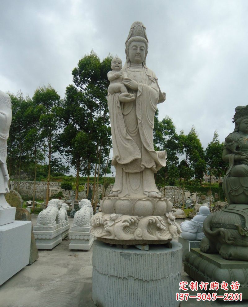 湖南大理石送子观音雕塑