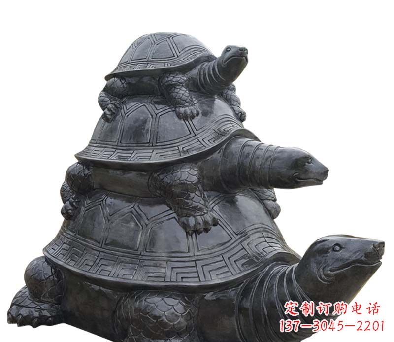 湖南高品质大理石乌龟母子石雕