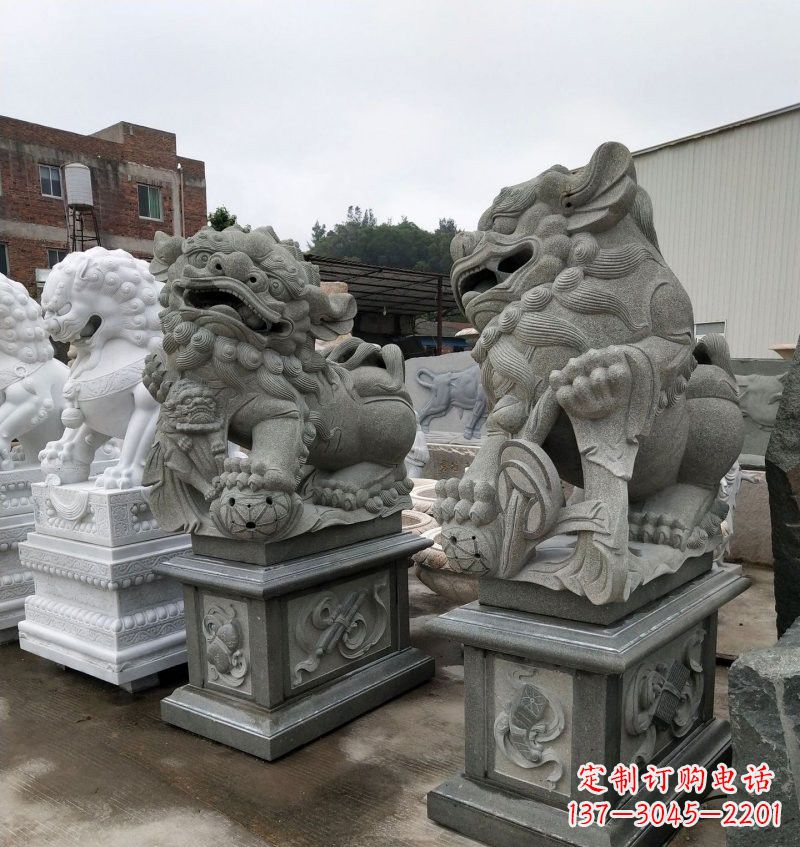 湖南大理石南方狮子雕塑