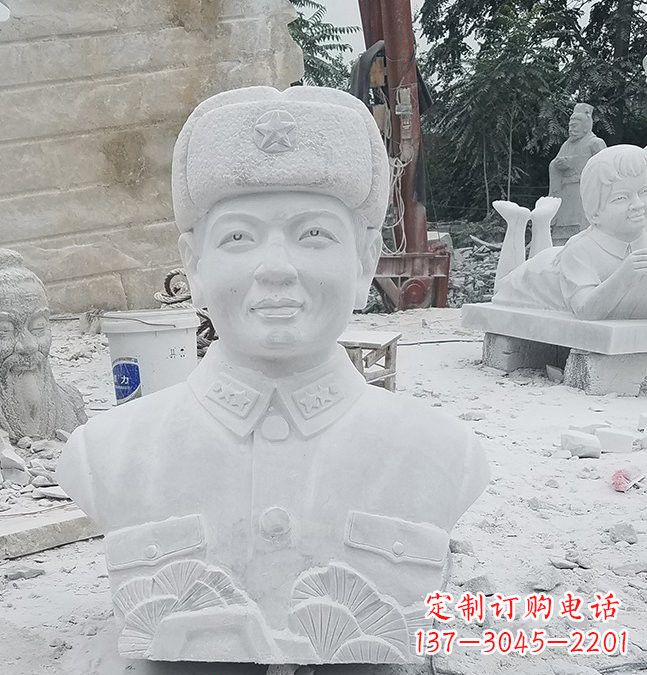 湖南大理石校园雷锋头像雕塑