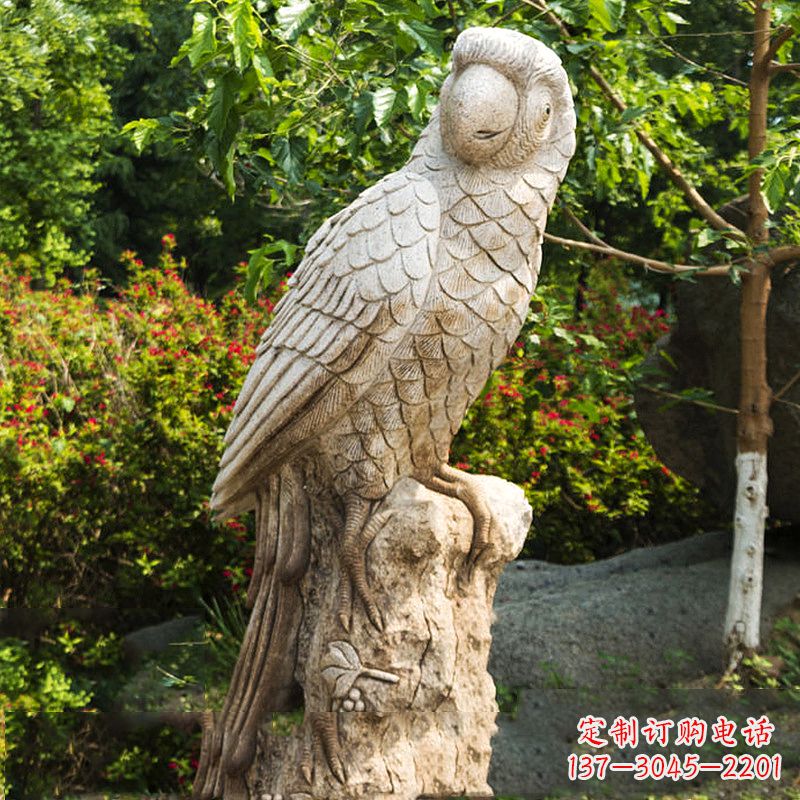 湖南大理石鹦鹉雕塑,完美点缀生活空间