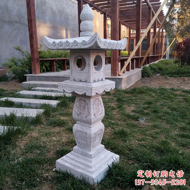 湖南大理石园林石雕灯笼