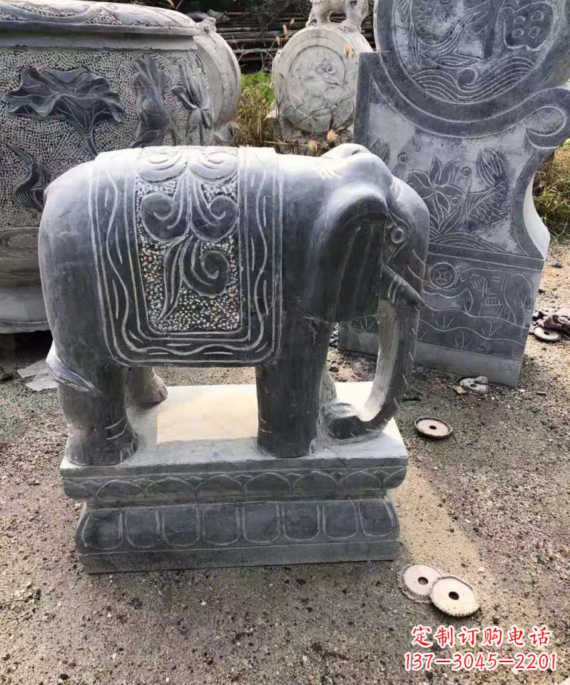 湖南大理石大象雕塑