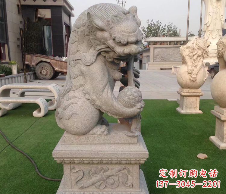 湖南优雅精致的大理石独角兽雕塑