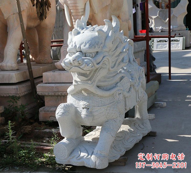 湖南大理石镇宅——麒麟雕塑