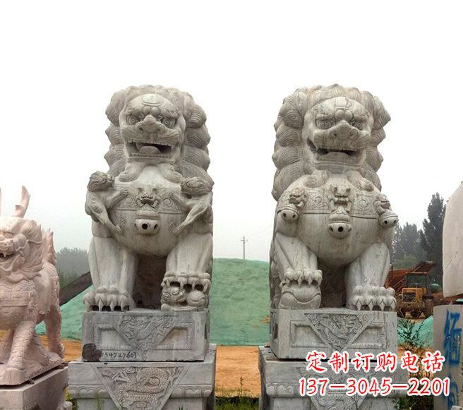 湖南传统大理石狮子雕塑