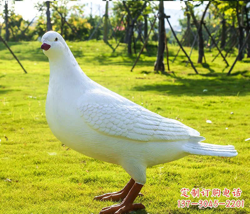 湖南大连英雄纪念公园少女和平鸽雕塑