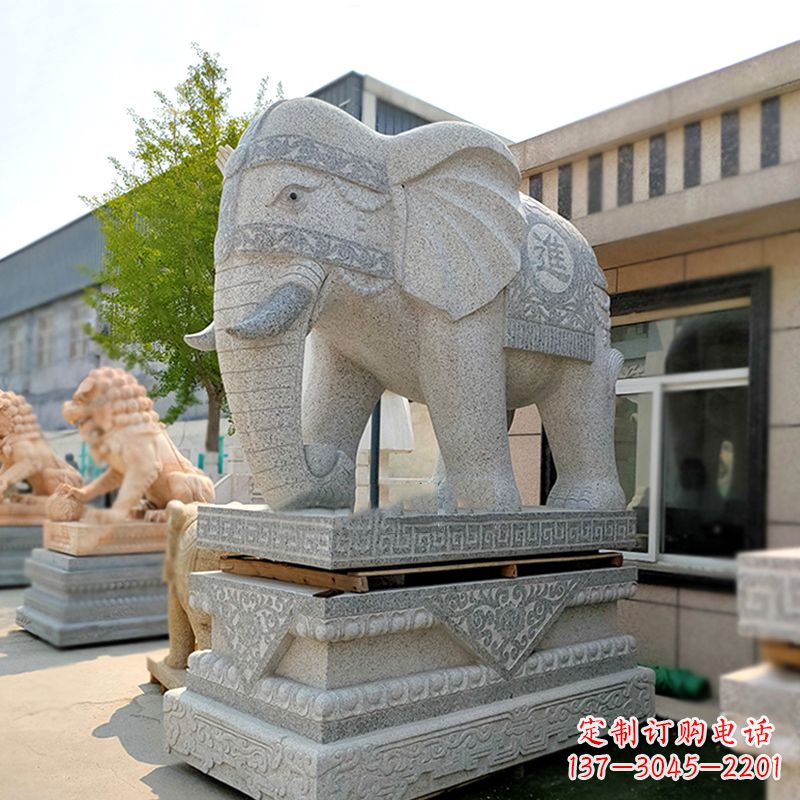 湖南新颖雄伟的大象雕塑