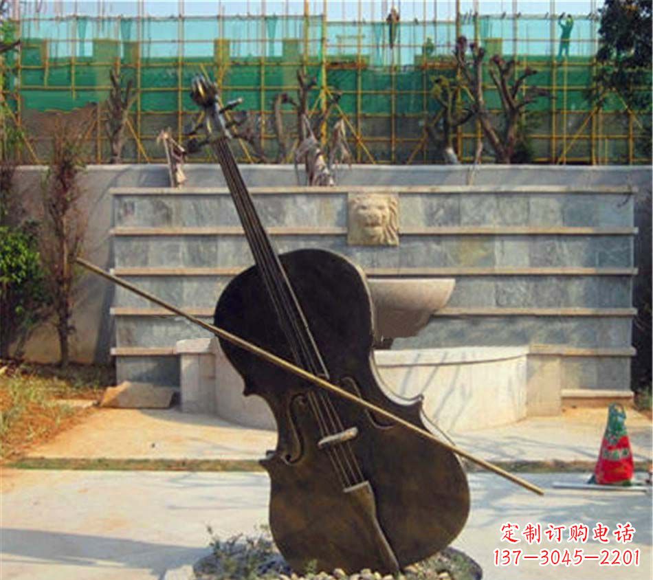 湖南精美大提琴铜雕