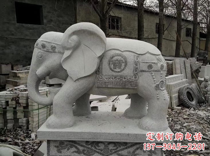 湖南古典风格大象雕塑