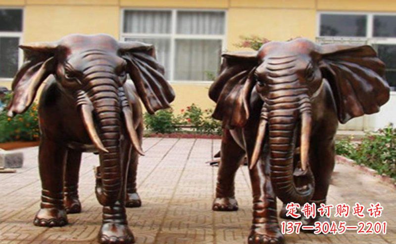 湖南大象铜雕广场动物雕塑 (2)