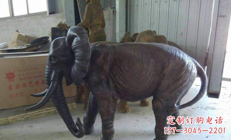 湖南大象铜雕广场动物雕塑