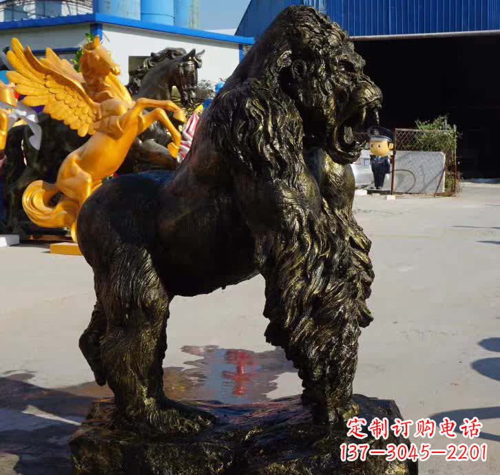 湖南大猩猩铜雕塑——匠心细节臻完美
