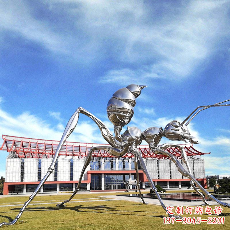 湖南大型不锈钢蚂蚁雕塑精工制作,绵延传奇