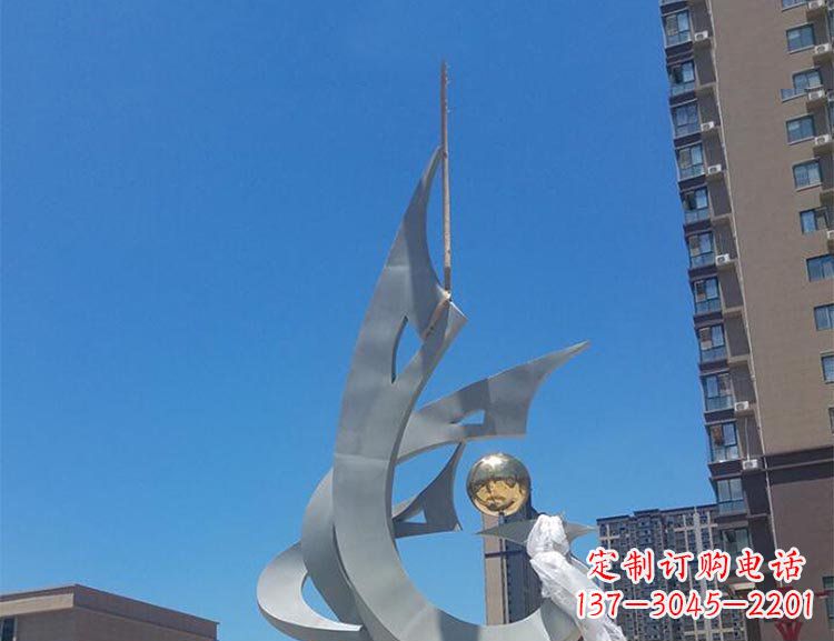 湖南精美特大不锈钢凤凰雕塑