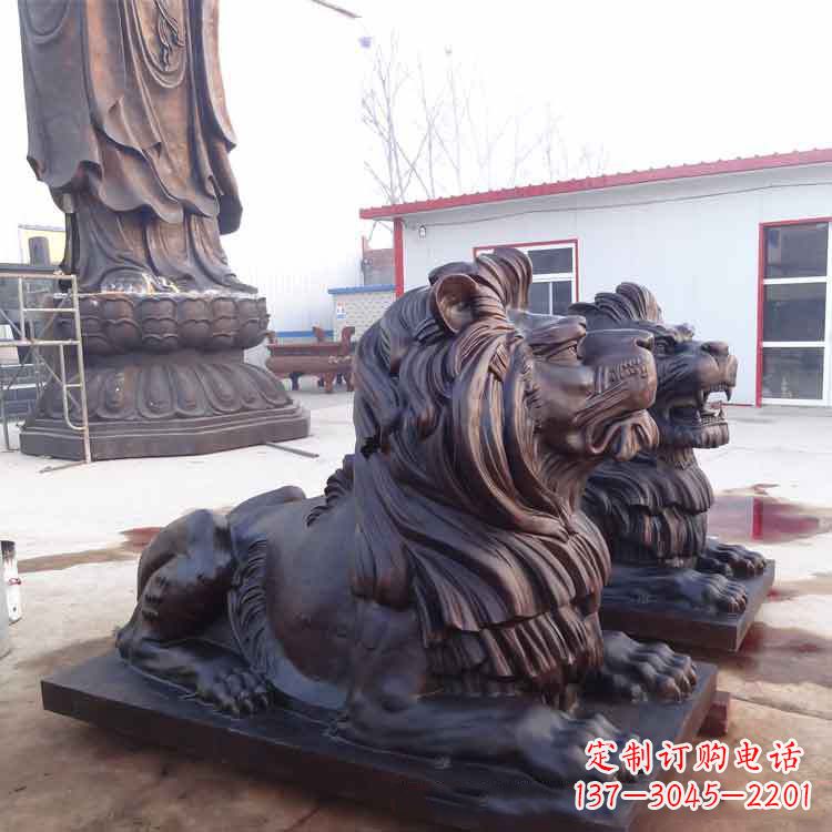 湖南大型纯铜汇丰狮子