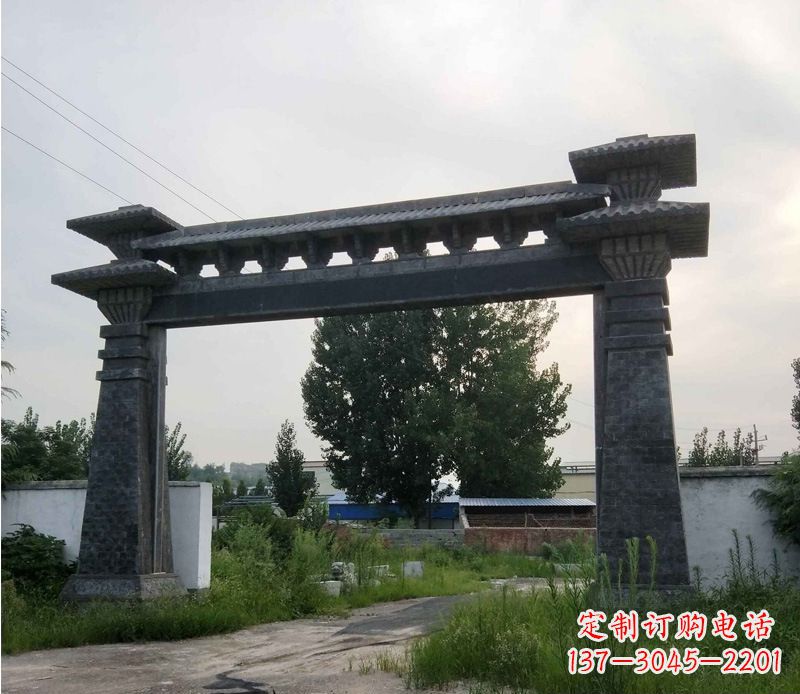 湖南精美仿古牌坊石雕
