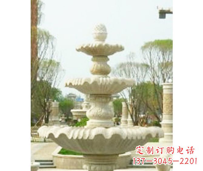湖南大型多层喷泉石雕 (3)