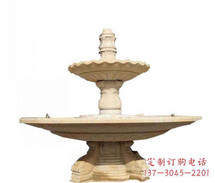 湖南大型多层喷泉石雕 (2)
