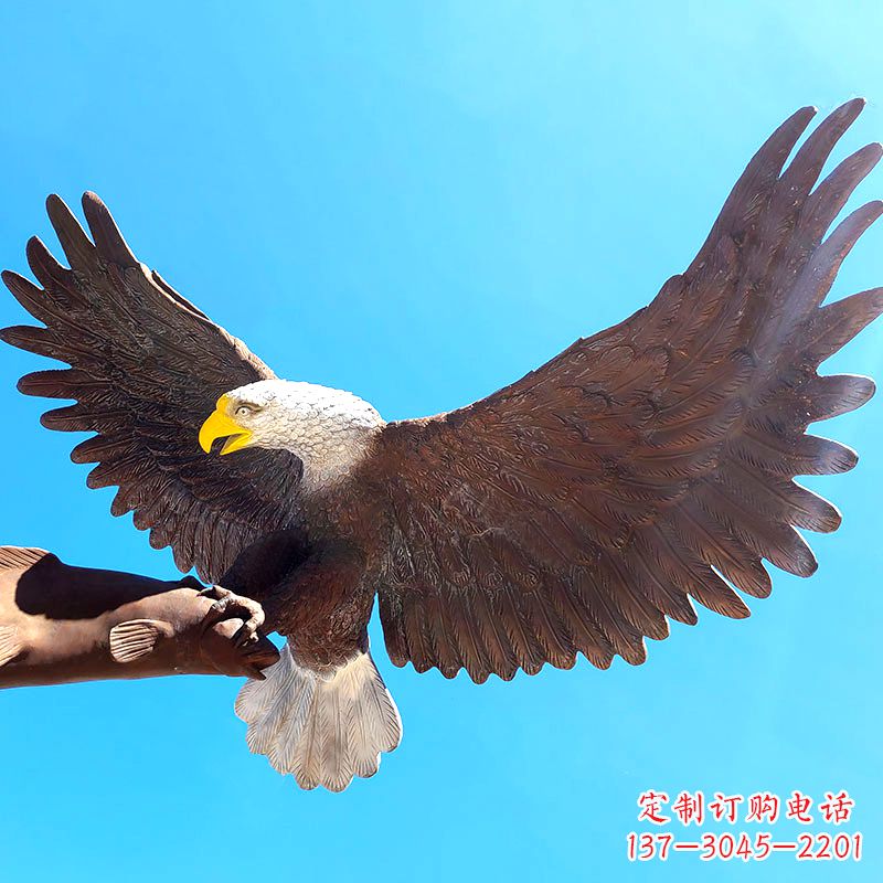 湖南精致仿真老鹰玻璃钢雕塑
