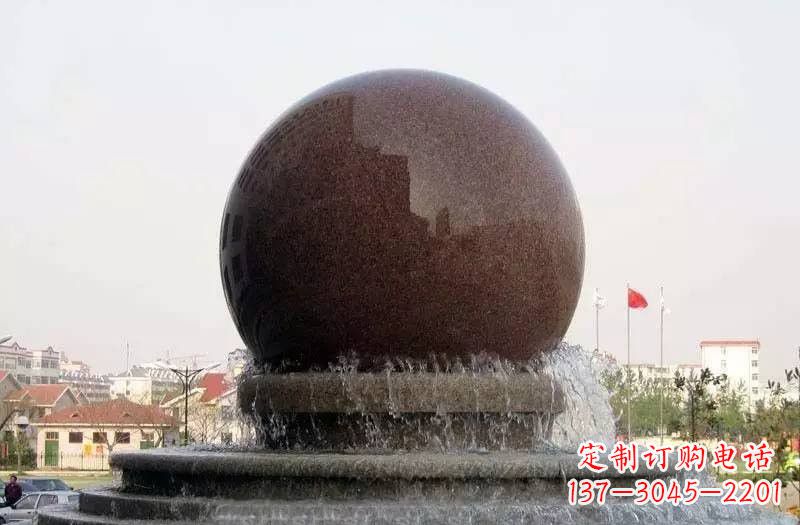 湖南大型风水球喷泉石雕