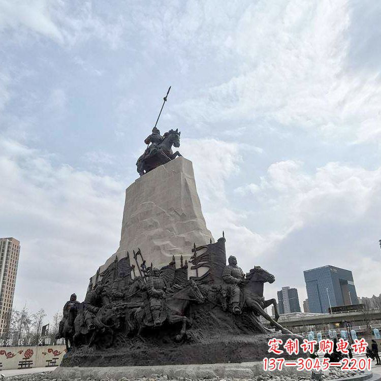 湖南精美西汉名将石雕像——荣耀霍去病