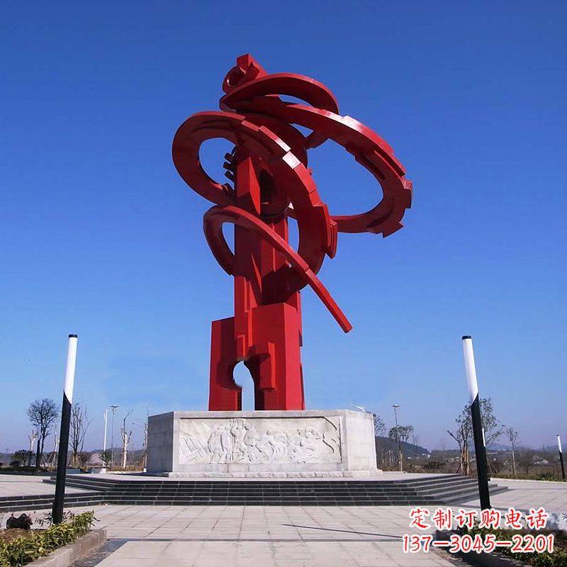 湖南精美龙形不锈钢景观雕塑