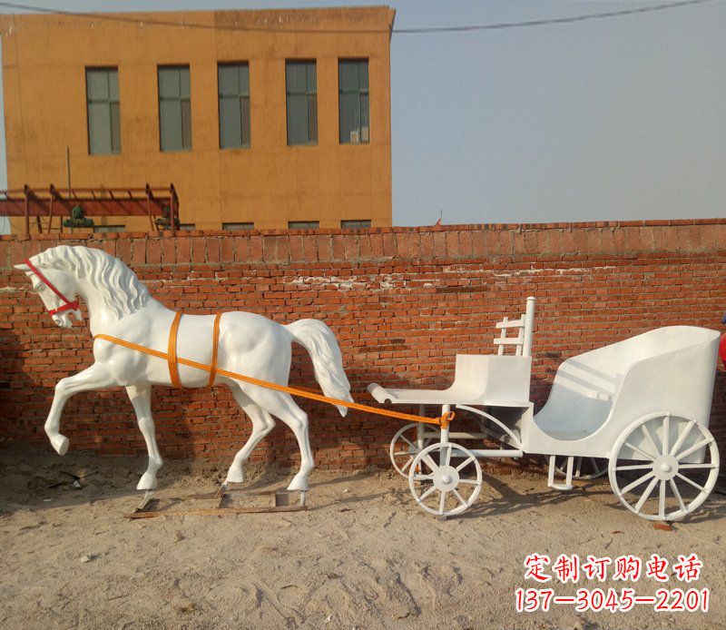 湖南大型欧式马车动物铜雕塑
