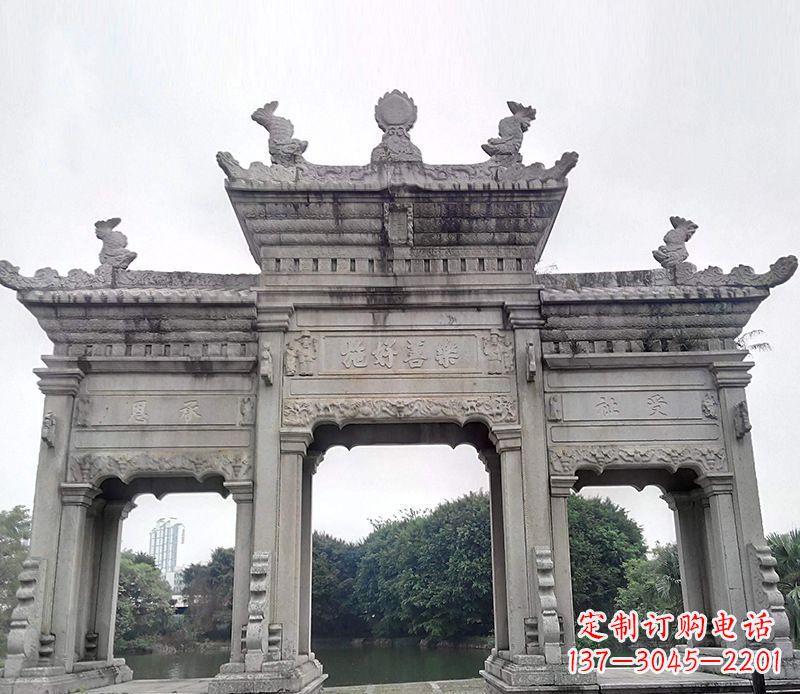 湖南特色大型牌坊石雕