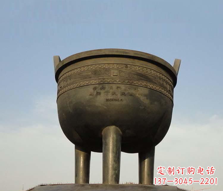 湖南大型三足香炉铜雕