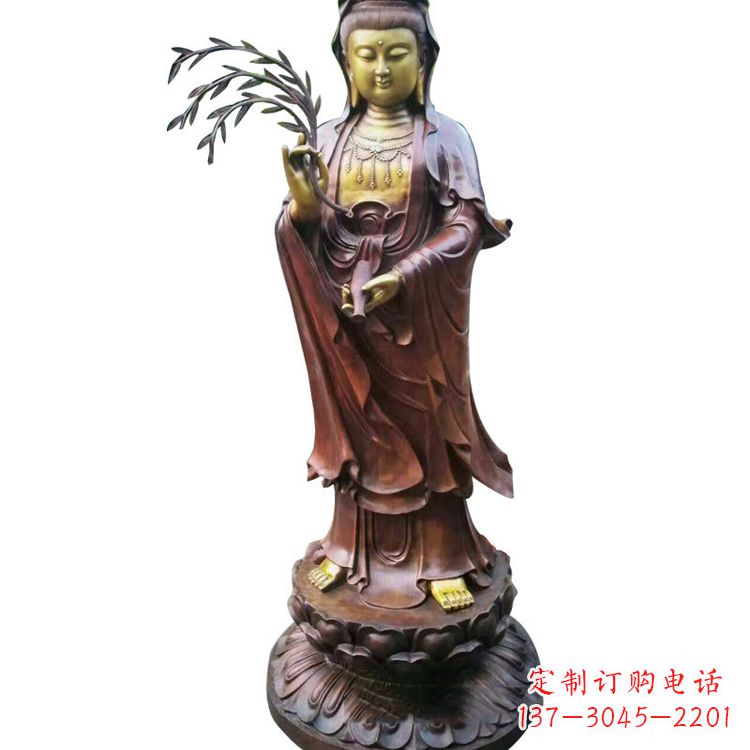 湖南大型铜雕观音雕塑
