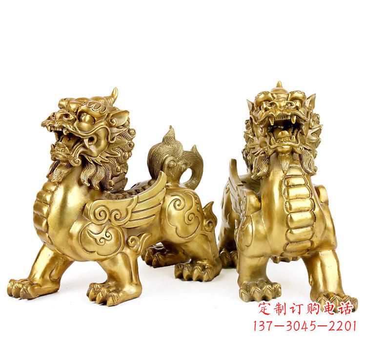 湖南豪华大型铜貔貅雕塑