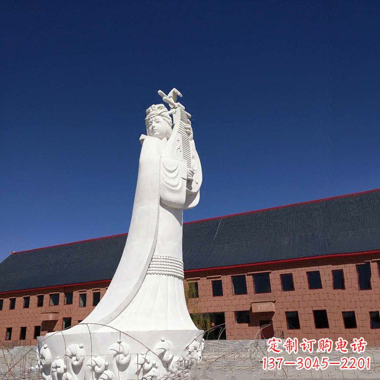湖南大型中国古代四大美女之王昭君出塞石雕塑