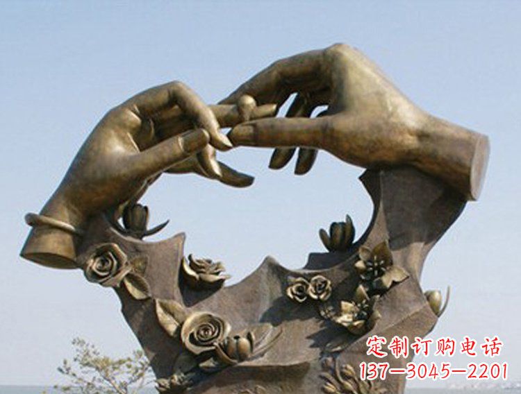 湖南戴戒指的手铜雕