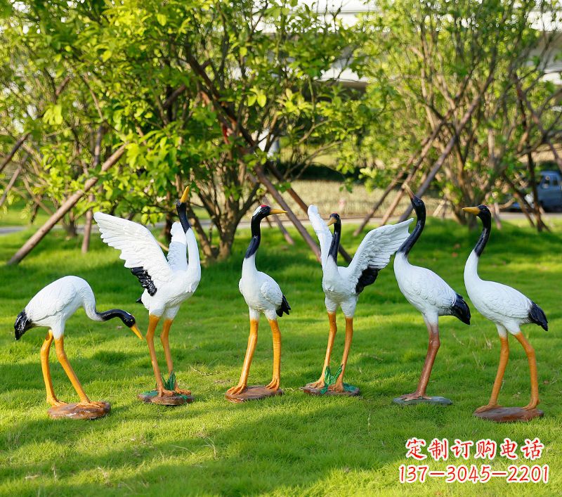 湖南丹顶鹤抽象雕塑