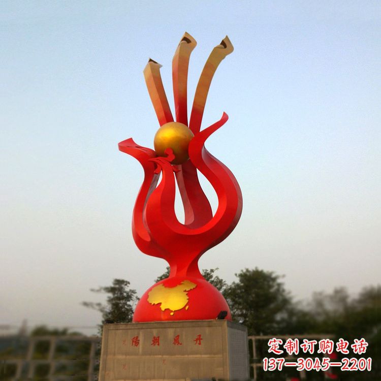 湖南精美不锈钢凤凰雕塑