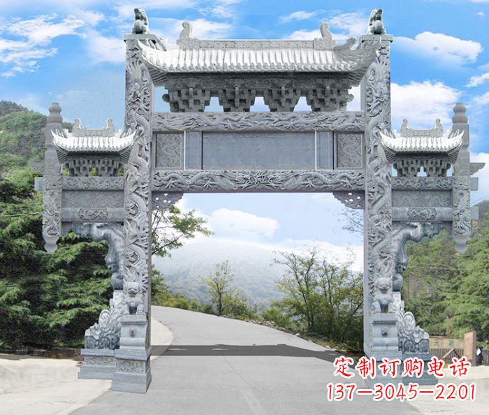 湖南精美牌坊雕塑