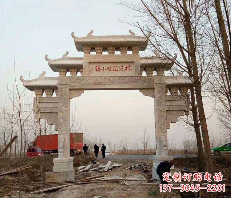 湖南大理石牌坊石雕