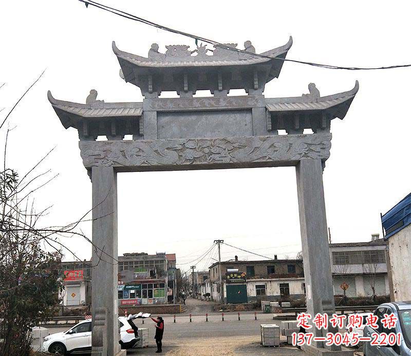 湖南精美大理石牌坊石雕