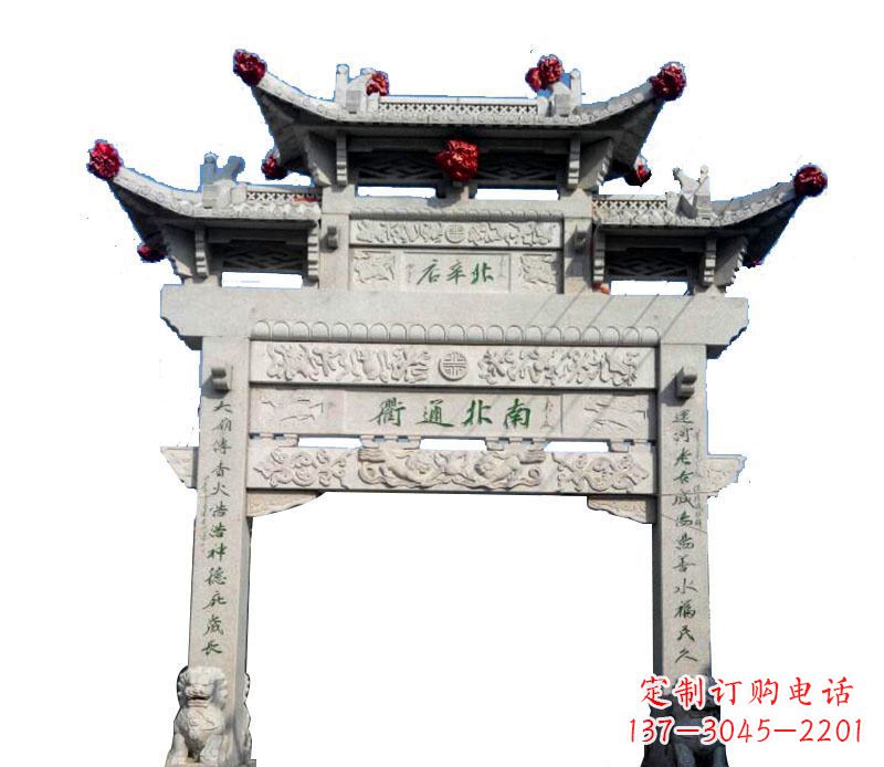 湖南精美石牌坊雕塑